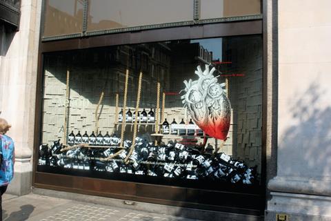 Aesop, Selfridges shop window, London